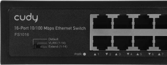 Коммутатор Cudy FS1016 (L2) 16x100Мбит/с неуправляемый - купить недорого с доставкой в интернет-магазине