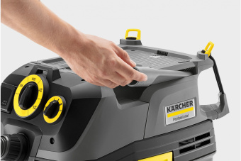 Строительный пылесос Karcher NT 30/1 Tact Te L 1380Вт (уборка: сухая/влажная/сбор воды) серый - купить недорого с доставкой в интернет-магазине