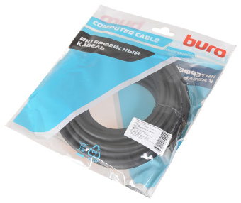 Кабель аудио-видео Buro V1.4 DisplayPort (m)/DisplayPort (m) 10м. позолоч.конт. черный (BHP-DPP-1.4-10G) - купить недорого с доставкой в интернет-магазине