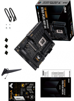 Материнская плата Asus TUF GAMING B760-PLUS WIFI D4 Soc-1700 Intel B760 4xDDR4 ATX AC`97 8ch(7.1) 2.5Gg RAID+HDMI+DP - купить недорого с доставкой в интернет-магазине
