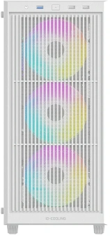Корпус ID-Cooling Ware 310 белый без БП ATX 6x120mm 2xUSB2.0 1xUSB3.0 audio bott PSU - купить недорого с доставкой в интернет-магазине