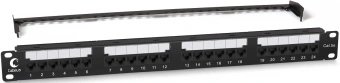 Патч-панель Cabeus PL2-24-CAT.5E-DUAL 19" 1U 24xRJ45 кат.5E - купить недорого с доставкой в интернет-магазине