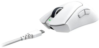 Мышь Razer DeathAdder V3 Pro белый оптическая 30000dpi беспров. USB-C 5but (RZ01-04630200-R3G1) - купить недорого с доставкой в интернет-магазине