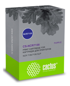 Картридж матричный Cactus CS-NCR7156 фиолетовый для NCR 7156/7156 SLIP - купить недорого с доставкой в интернет-магазине