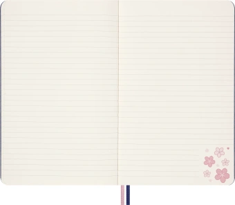 Блокнот Moleskine LIMITED EDITION SAKURA LESU08QP060BOX Large 130х210мм обложка текстиль 176стр. линейка твердая обложка подар.кор. синий 2025 - купить недорого с доставкой в интернет-магазине