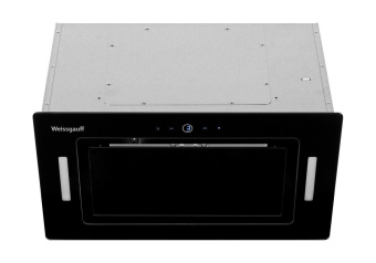 Вытяжка встраиваемая Weissgauff Aura 1200 Remote черный управление: сенсорное (1 мотор) - купить недорого с доставкой в интернет-магазине