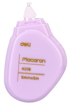 Лента коррект. Deli Macaron EH21606 5мх5мм ассорти корпус белый туба - купить недорого с доставкой в интернет-магазине