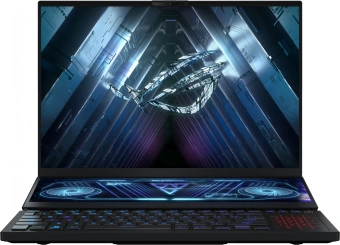 Ноутбук Asus ROG Zephyrus Duo 16 GX650PY-NM083W Ryzen 9 7945HX 32Gb SSD2Tb NVIDIA GeForce RTX4090 16Gb 16" IPS WQXGA (2560x1600) Windows 11 Home black WiFi BT Cam (90NR0BI1-M004V0) - купить недорого с доставкой в интернет-магазине