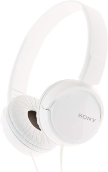 Гарнитура мониторные Sony MDR-ZX110LP 1.2м белый проводные оголовье - купить недорого с доставкой в интернет-магазине