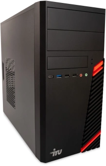 ПК IRU Home 310H6SM MT i3 12100 (3.3) 8Gb SSD256Gb UHDG 730 Free DOS GbitEth 400W черный (1900979) - купить недорого с доставкой в интернет-магазине