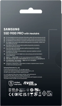 Накопитель SSD Samsung PCIe 5.0 x4 2TB MZ-VAP2T0CW 9100 Pro M.2 2280 - купить недорого с доставкой в интернет-магазине