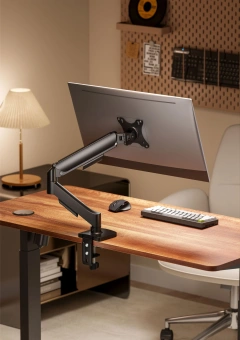 Кронштейн для мониторов Cactus CS-VM-MD-70-BK черный/белый 17"-32" макс.9кг настольный поворот и наклон - купить недорого с доставкой в интернет-магазине