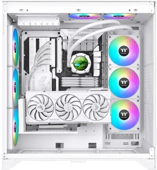 Система водяного охлаждения Thermaltake TH360 V2 Ultra EX Snow ARGB Soc-AM5/AM4/1200/1700/1851 белый 4-pin 28.5dB Al+Cu LCD Ret (CL-W426-PL12SW-A) - купить недорого с доставкой в интернет-магазине