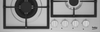 Газовая варочная поверхность Beko HIYG 64225 SXO нержавеющая сталь - купить недорого с доставкой в интернет-магазине