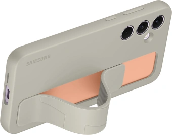 Чехол (клип-кейс) Samsung для Samsung Galaxy A55 Standing Grip Case A55 серый (EF-GA556TJEGRU) - купить недорого с доставкой в интернет-магазине