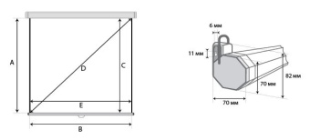 Экран Lumien 111" 200x200см Eco Picture LEP-100103 1:1 настенно-потолочный рулонный - купить недорого с доставкой в интернет-магазине