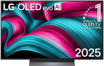 Телевизор OLED LG 65" OLED65C5RLA.ARUG черный/серебристый 4K Ultra HD 120Hz DVB-T DVB-T2 DVB-C DVB-S2 USB WiFi Smart TV - купить недорого с доставкой в интернет-магазине