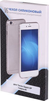 Чехол (клип-кейс) DF для Tecno Spark 8P tCase-05 черный - купить недорого с доставкой в интернет-магазине