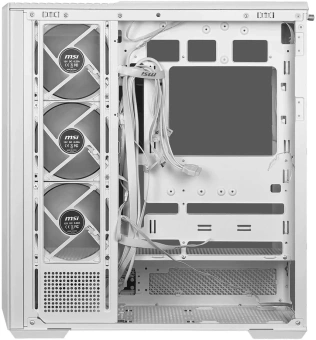 Корпус MSI MAG Pano 130R PZ белый без БП ATX 6x120mm 2x140mm 2xUSB3.0 audio AirDuct bott PSU - купить недорого с доставкой в интернет-магазине
