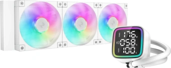 Система водяного охлаждения Deepcool LD360 ARGB Soc-AM5/AM4/1151/1200/1700 белый 4-pin 38.71dB Al LCD 1786gr Ret (R-LD360-WHDMMN-G-1) - купить недорого с доставкой в интернет-магазине