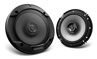 Колонки автомобильные Kenwood KFC-S1666 330Вт 90дБ 4Ом 16см (6.5дюйм) (ком.:2кол.) коаксиальные двухполосные - купить недорого с доставкой в интернет-магазине