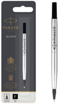 Стержень роллер Parker Quink Z01 (CW1950321) F 0.5мм черные чернила блистер - купить недорого с доставкой в интернет-магазине