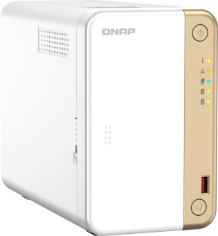 Сетевое хранилище NAS Qnap Original TS-262-4G 2-bay настольный Celeron N4505 - купить недорого с доставкой в интернет-магазине