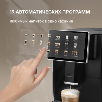 Кофемашина Rondell RDE-1108 1350Вт черный/серебристый - купить недорого с доставкой в интернет-магазине