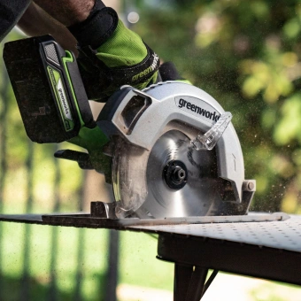 Циркулярная пила (дисковая) Greenworks GD24CS (ручная) D диска.:185мм (1500907CUB) - купить недорого с доставкой в интернет-магазине