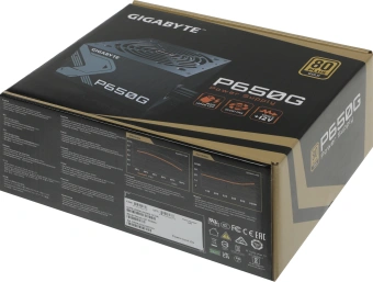 Блок питания Gigabyte ATX 650W GP-P650G 80+ gold (20+4pin) APFC 120mm fan 6xSATA RTL - купить недорого с доставкой в интернет-магазине