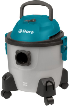 Строительный пылесос Bort BSS-1215-Aqua 1250Вт (уборка: сухая/влажная) серый - купить недорого с доставкой в интернет-магазине