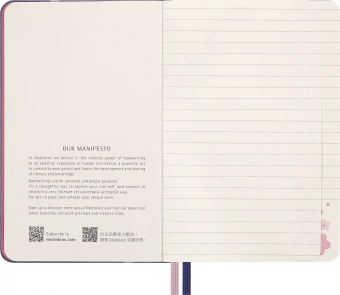 Блокнот Moleskine LIMITED EDITION SAKURA LESU08MM710 Pocket 90x140мм обложка текстиль 160стр. линейка синий 2025 - купить недорого с доставкой в интернет-магазине