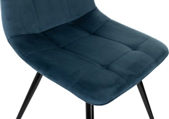 Стул для дома Бюрократ CH-K1_4 комплект 4шт синий Holland 58 металл черный на ножках (CH-K1_1/HL58_4) - купить недорого с доставкой в интернет-магазине