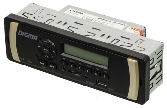 Автомагнитола Digma DCR-110G24 1DIN 4x45Вт - купить недорого с доставкой в интернет-магазине