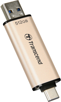 Флеш Диск Transcend 512Gb Jetflash 930С TS512GJF930C USB3.0 золотистый/черный - купить недорого с доставкой в интернет-магазине