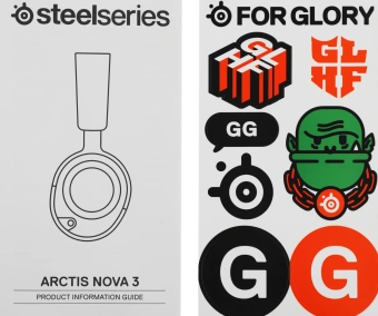 Наушники с микрофоном Steelseries Arctis Nova 3 черный 1.2м накладные оголовье (61631) - купить недорого с доставкой в интернет-магазине