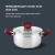 Кастрюля Rondell Heidi RDS-1113 2.8л. d=20см (с крышкой) стальной - купить недорого с доставкой в интернет-магазине