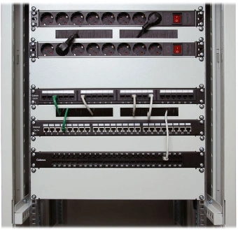 Патч-панель Cabeus PL-12-CAT.5E 10"-DUAL 10" 1U 12xRJ45 кат.5E UTP - купить недорого с доставкой в интернет-магазине