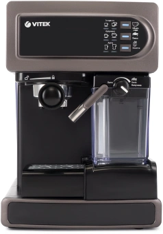 Кофеварка рожковая Vitek VT-1517 SR 1238Вт серый - купить недорого с доставкой в интернет-магазине