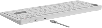 Клавиатура A4Tech Fstyler FBX53C белый USB беспроводная BT/Radio slim Multimedia (FBX53C) - купить недорого с доставкой в интернет-магазине
