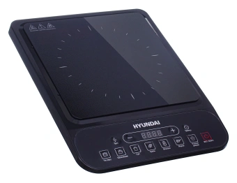 Плита Индукционная Hyundai HYC-0101 черный стеклокерамика (настольная) - купить недорого с доставкой в интернет-магазине