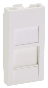 Вставка Panduit CFA1FSAW-X прямая со шторкой 22.5x45 1xMini-Com пвх белый (упак.:10шт) - купить недорого с доставкой в интернет-магазине