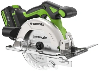 Циркулярная пила (дисковая) Greenworks GD24CS165 (ручная) D диска.:165мм (1501607CUG) - купить недорого с доставкой в интернет-магазине