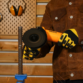 Углошлифовальная машина Deko DKAG750 750Вт 12000об/мин рез.шпин.:M14 d=125мм (063-4164) - купить недорого с доставкой в интернет-магазине