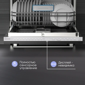 Посудомоечная машина встраив. Zigmund & Shtain DW 307.6 2100Вт полноразмерная инвертер - купить недорого с доставкой в интернет-магазине