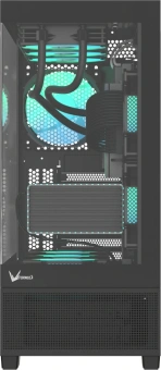 Корпус Formula Crystal E1 черный без БП ATX 5x120mm 3x140mm 2xUSB3.0 1xUSB3.1 audio bott PSU - купить недорого с доставкой в интернет-магазине