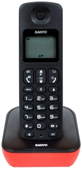 Р/Телефон Dect Sanyo RA-SD53RUR красный/черный АОН - купить недорого с доставкой в интернет-магазине