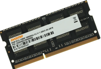 Память DDR3 8GB 1600MHz Digma DGMAS31600008D RTL PC3-12800 CL11 SO-DIMM 204-pin 1.35В dual rank Ret - купить недорого с доставкой в интернет-магазине