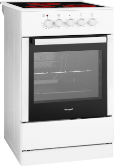 Плита Электрическая Weissgauff WES E2V05 W белый стеклокерамика (без крышки) - купить недорого с доставкой в интернет-магазине