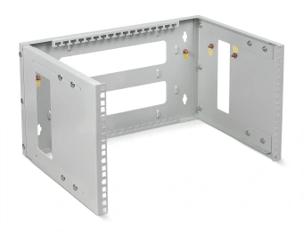 Кронштейн телекоммуникационный Cabeus NC-6U настен. регул.глуб. 6U 19" 450мм нагр.:15кг серый - купить недорого с доставкой в интернет-магазине